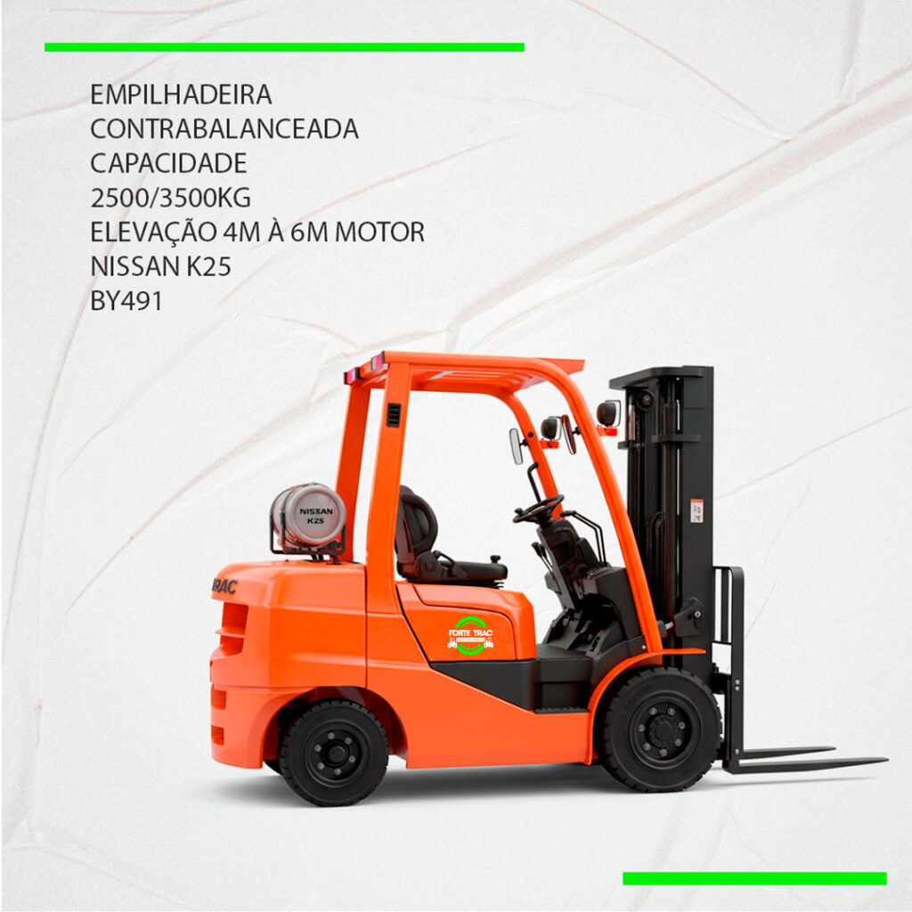 Empilhadeira Contrabalanceada Nissan K25 – 2500/3500kg