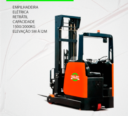 Empilhadeira Elétrica Retrátil – Capacidade 1500/2000kg